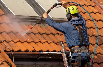Démoussage et hydrofuge de toiture à Touvre